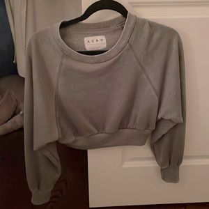 Sweater cropped top